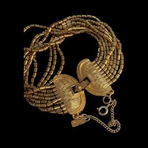 1960’s Monet Multi-Strand Gold Tone Bracelet